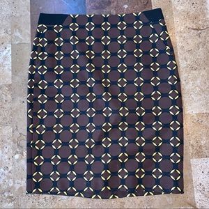 Women’s SZ 4 OUTBACK RED Geometric Pencil Skirt